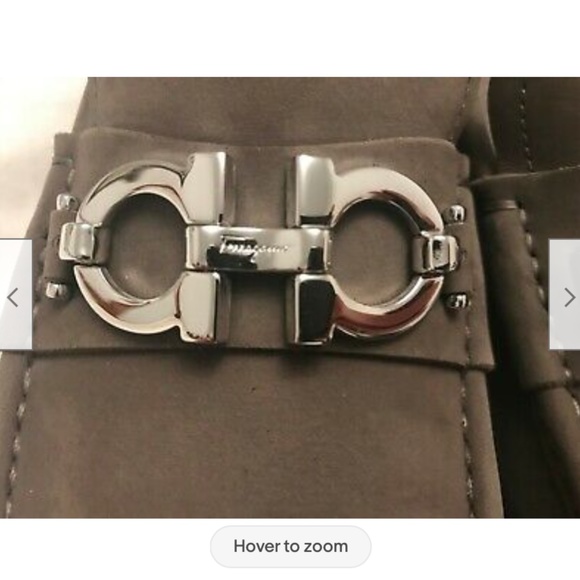 Salvadore Ferragamo Shoes - Gray Leather Made in I - Picture 6 of 7